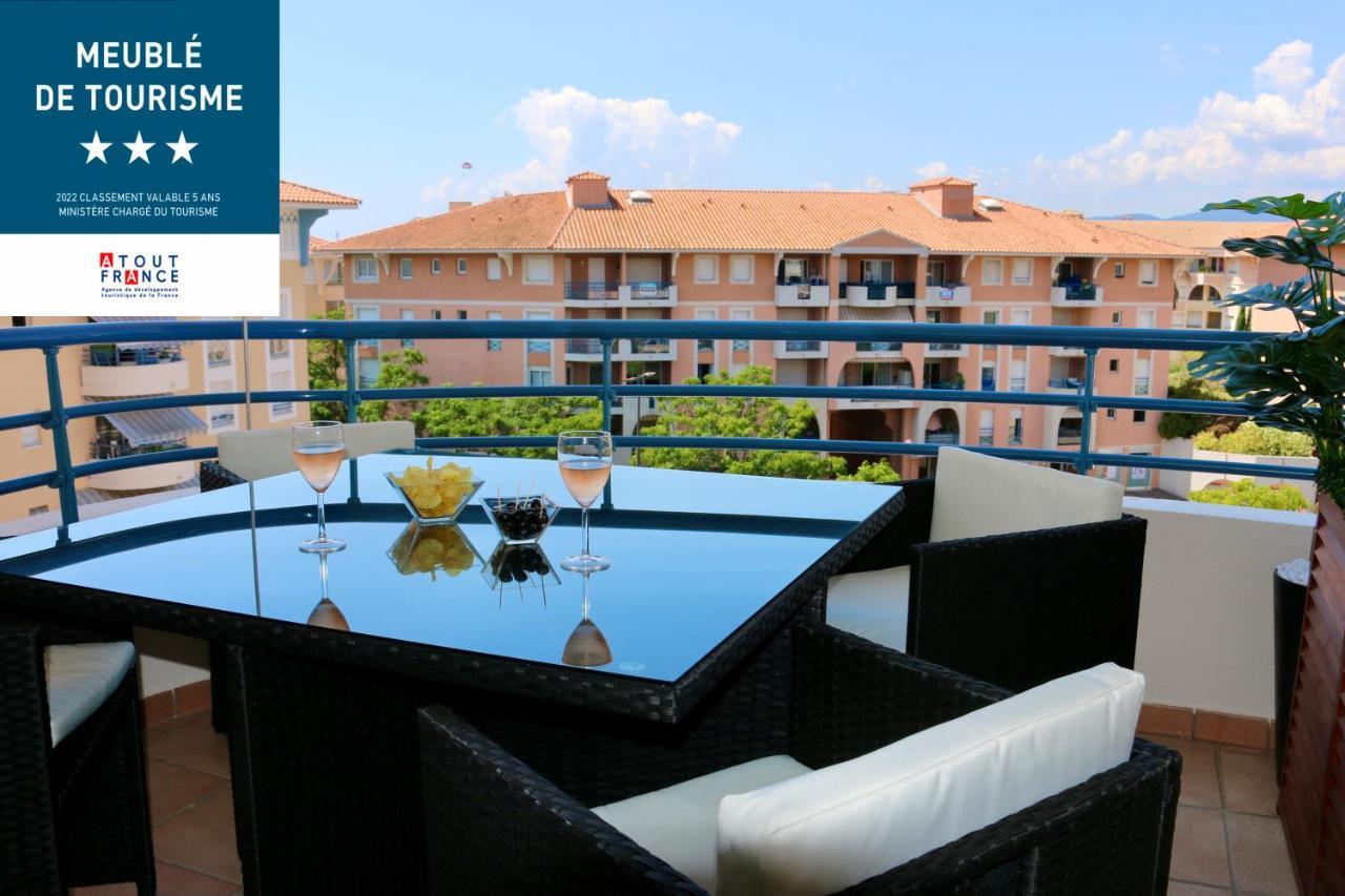 Port-frejus, Le Paladien, 2 Pieces Climatise, Terrasse & Parking Apartment Frejus
